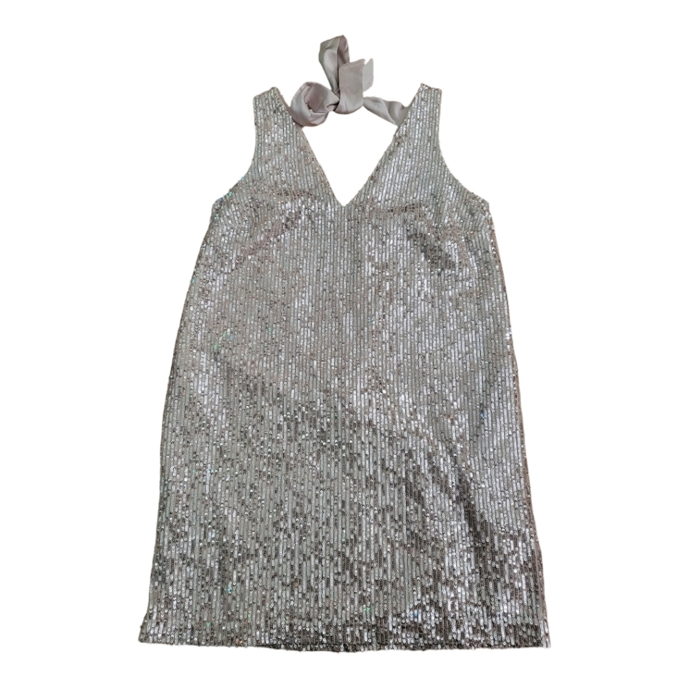 💕Loft all‎ over sequence mini dress